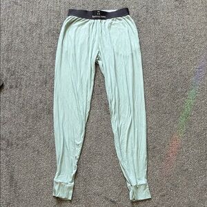 Tommy John Mint Green Lounge Pants with Gray Waistband